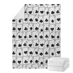 Ace Playing Cards Pattern Print Blanket
