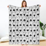Ace Playing Cards Pattern Print Blanket