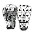Ace Playing Cards Pattern Print Boxing Gloves