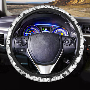 Ace Playing Cards Pattern Print Car Steering Wheel Cover