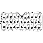 Ace Playing Cards Pattern Print Car Sun Shade