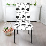 Ace Playing Cards Pattern Print Dining Chair Slipcover