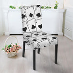 Ace Playing Cards Pattern Print Dining Chair Slipcover