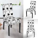Ace Playing Cards Pattern Print Dining Chair Slipcover