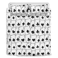 Ace Playing Cards Pattern Print Duvet Cover Bedding Set