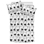 Ace Playing Cards Pattern Print Duvet Cover Bedding Set