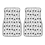 Ace Playing Cards Pattern Print Front Car Floor Mats