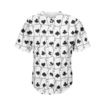 Ace Playing Cards Pattern Print Men's Baseball Jersey