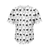 Ace Playing Cards Pattern Print Men's Baseball Jersey