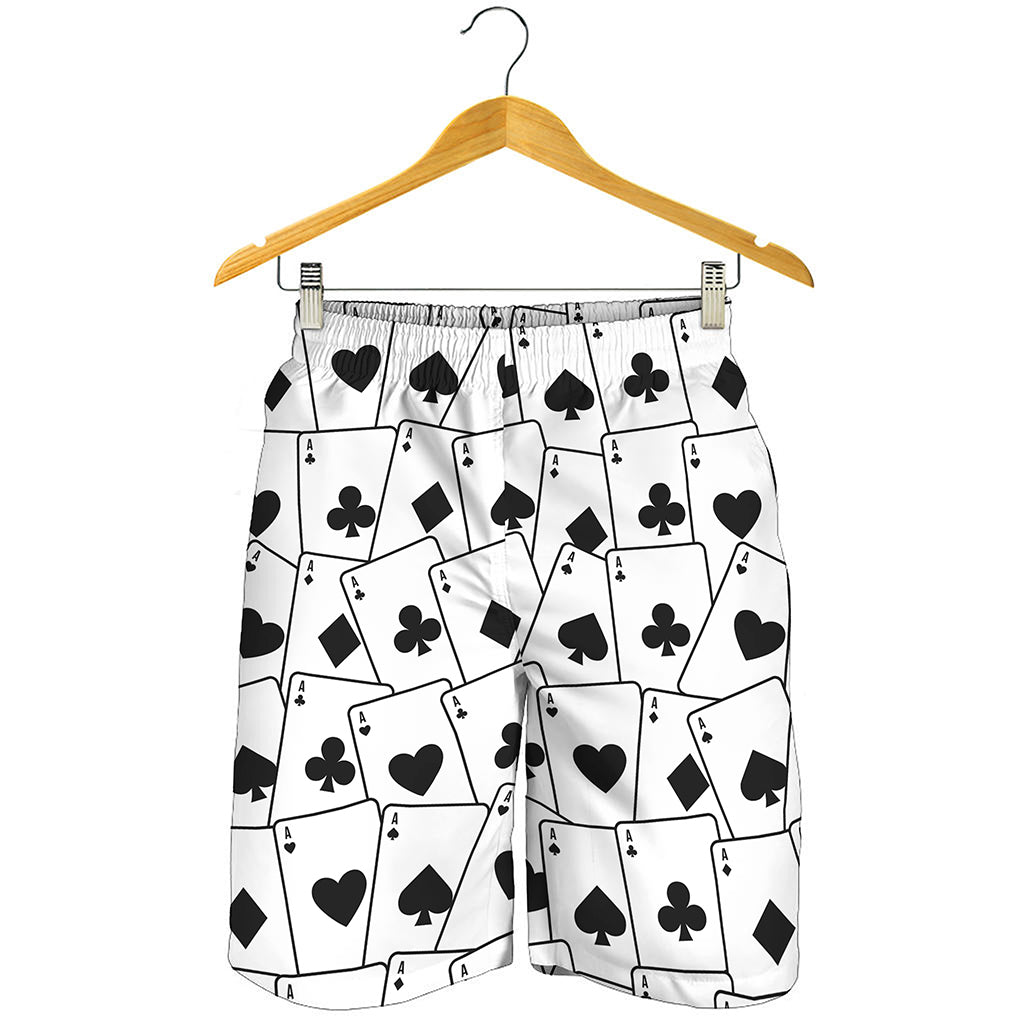 Ace Playing Cards Pattern Print Men's Shorts