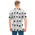 Ace Playing Cards Pattern Print Men's T-Shirt