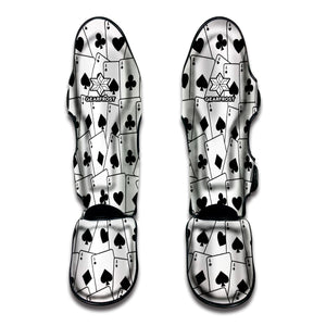 Ace Playing Cards Pattern Print Muay Thai Shin Guard