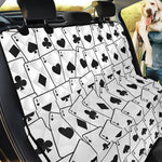 Ace Playing Cards Pattern Print Pet Car Back Seat Cover