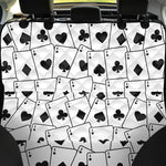 Ace Playing Cards Pattern Print Pet Car Back Seat Cover