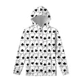 Ace Playing Cards Pattern Print Pullover Hoodie