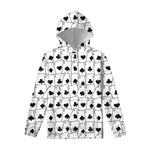 Ace Playing Cards Pattern Print Pullover Hoodie