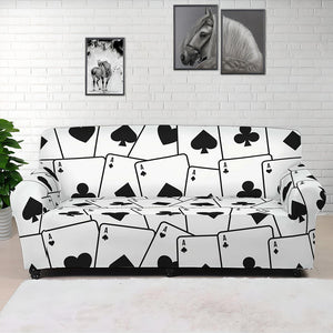 Ace Playing Cards Pattern Print Sofa Cover