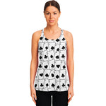 Ace Playing Cards Pattern Print Women's Racerback Tank Top