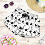 Ace Playing Cards Pattern Print Women's Shorts
