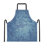 Acid Wash Denim Jeans Pattern Print Apron