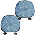 Acid Wash Denim Jeans Pattern Print Car Headrest Covers