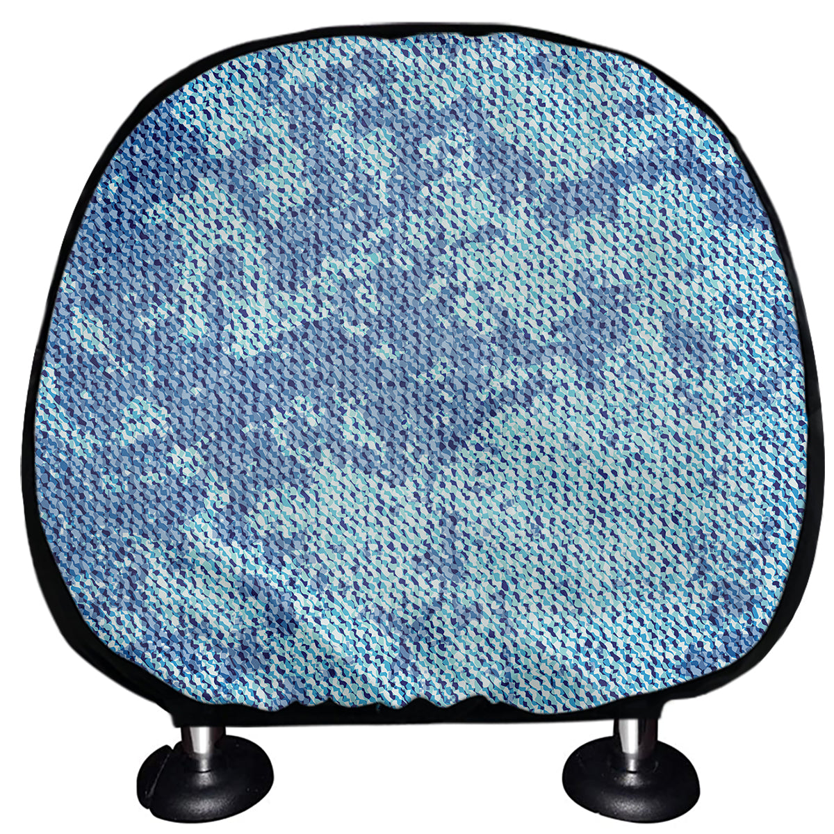 Acid Wash Denim Jeans Pattern Print Car Headrest Covers