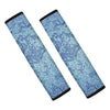 Acid Wash Denim Jeans Pattern Print Car Seat Belt Covers