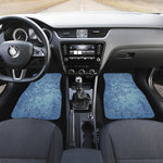 Acid Wash Denim Jeans Pattern Print Front and Back Car Floor Mats