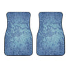 Acid Wash Denim Jeans Pattern Print Front Car Floor Mats