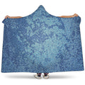 Acid Wash Denim Jeans Pattern Print Hooded Blanket