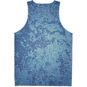 Acid Wash Denim Jeans Pattern Print Men's Tank Top