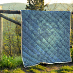 Acid Wash Denim Jeans Pattern Print Quilt