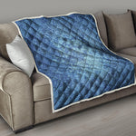 Acid Wash Denim Jeans Pattern Print Quilt