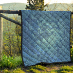 Acid Wash Denim Jeans Pattern Print Quilt