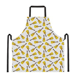 Acoustic Guitar Pattern Print Apron