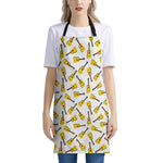 Acoustic Guitar Pattern Print Apron