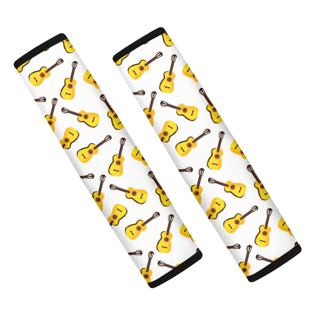 Acoustic Guitar Pattern Print Car Seat Belt Covers