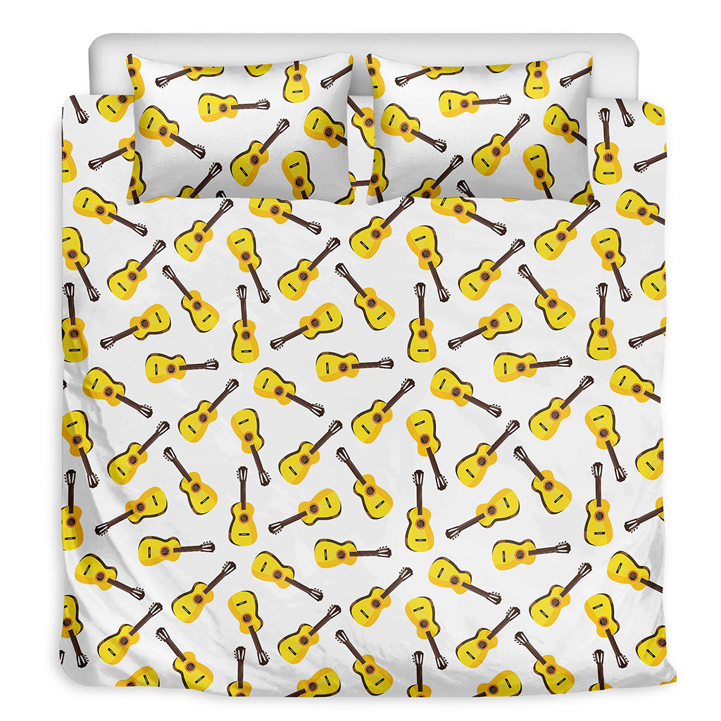 Acoustic Guitar Pattern Print Duvet Cover Bedding Set