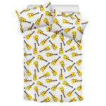 Acoustic Guitar Pattern Print Duvet Cover Bedding Set