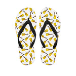 Acoustic Guitar Pattern Print Flip Flops