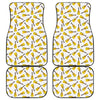 Acoustic Guitar Pattern Print Front and Back Car Floor Mats