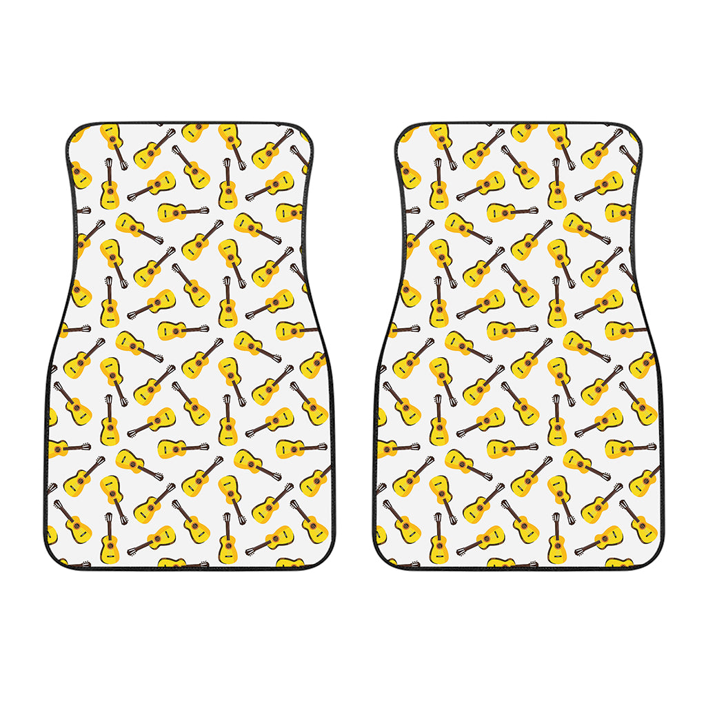 Acoustic Guitar Pattern Print Front Car Floor Mats