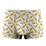 Acoustic Guitar Pattern Print Men's Boxer Briefs