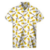 Acoustic Guitar Pattern Print Men's Short Sleeve Shirt