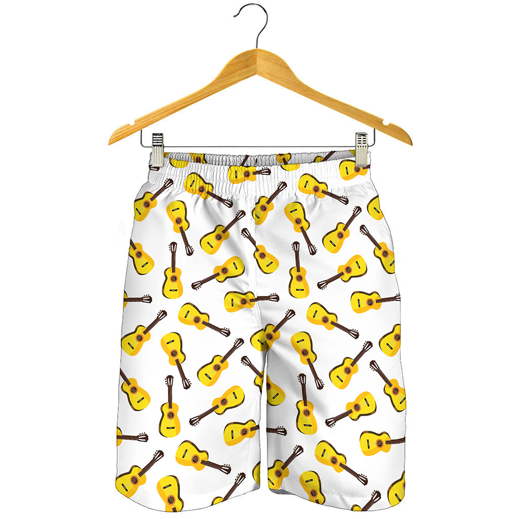 Acoustic Guitar Pattern Print Men's Shorts