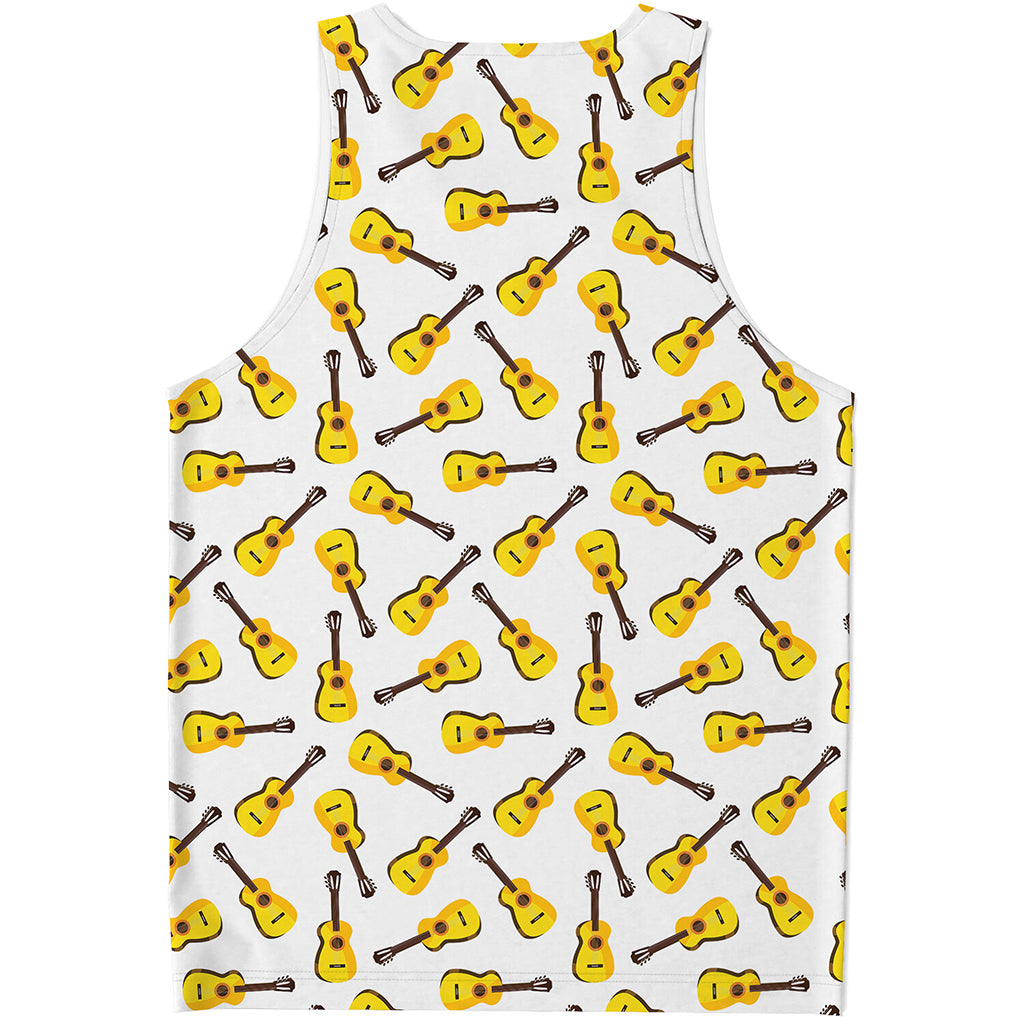 Acoustic Guitar Pattern Print Men's Tank Top