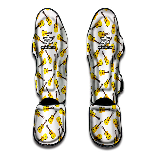 Acoustic Guitar Pattern Print Muay Thai Shin Guard