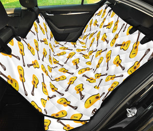 Acoustic Guitar Pattern Print Pet Car Back Seat Cover