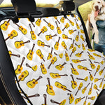 Acoustic Guitar Pattern Print Pet Car Back Seat Cover