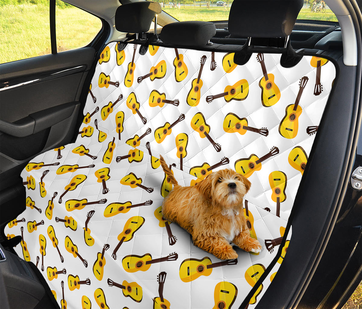 Acoustic Guitar Pattern Print Pet Car Back Seat Cover